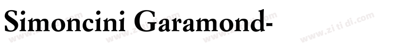 Simoncini Garamond字体转换